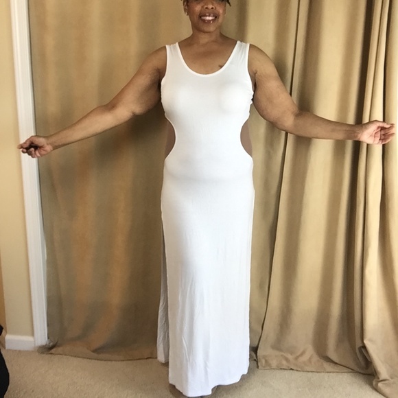 NWT Sexy Split Hem Maxi Dress w/ Cutouts Sz 3XL - Picture 4 of 16